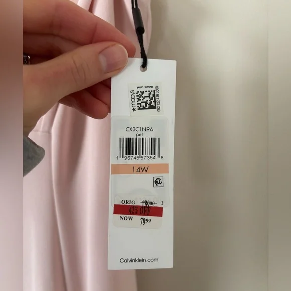 Calvin Klein Women’s Pleated-Bodice Empire-Waist Midi Dress - Picture 7 of 9